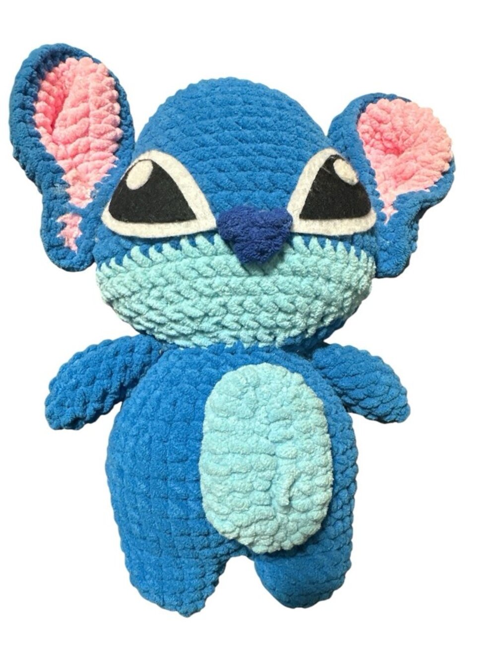 Amigurumi Lilo and Stitch Character Crochet Plush Toy Handmade Small 10 inch
